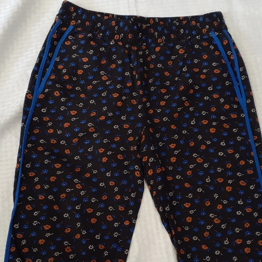 Madewell black floral joggers pants size x small - Picture 3 of 12